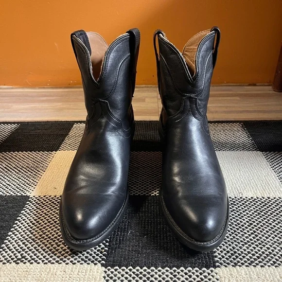 Tecovas Penny Black Heeled Boots - Picture 2 of 9